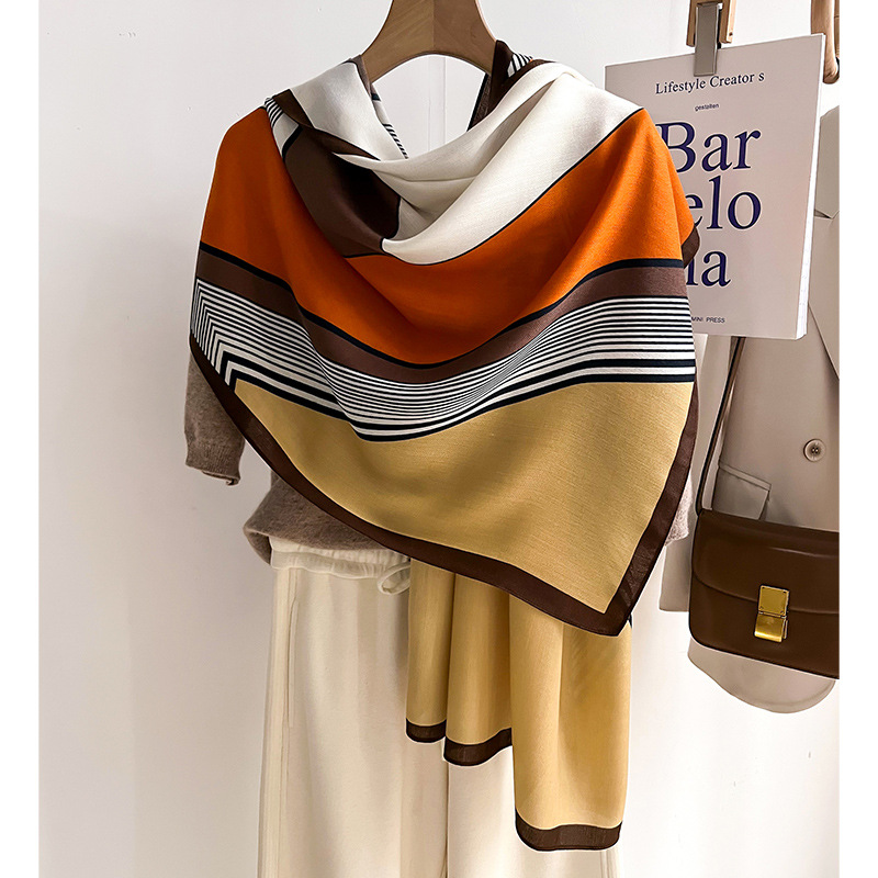 Pashmina Wrap Large - แบรนด์หรูผ้าพันคอขนสัตว์ผ้าคลุมไหล่ Lady Wrap ขนาดใหญ่ Pashmina Hijab