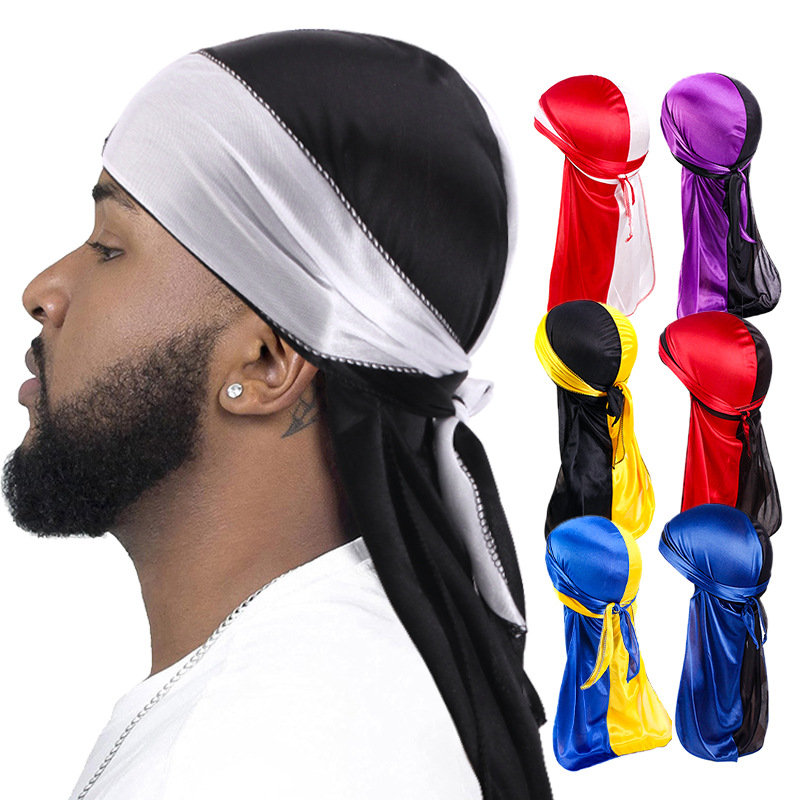 Bandana Doo Rag - ใหม่ Silky Durag Long Tail Headwraps