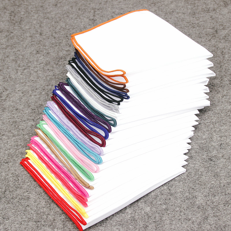 2018 แฟชั่นบุรุษผ้าฝ้ายสีขาวผ้ - Pocket Square Set บทวิจารณ์และราคา