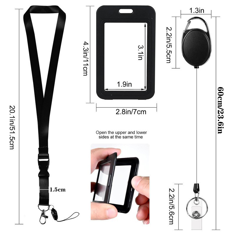 ที่ใส่บัตรพนักงานแบบพลาสติก 3  - Lanyard Badge Holder บทวิจารณ์และราคา