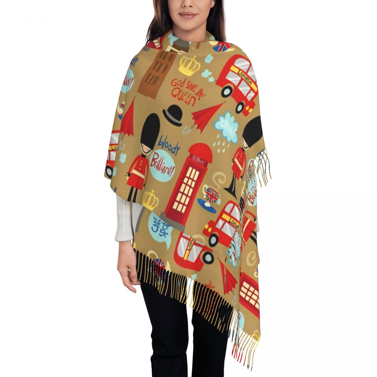ผ้าพันคอ Enchanted London สำหร - Pashmina Wrap Large บทวิจารณ์และราคา