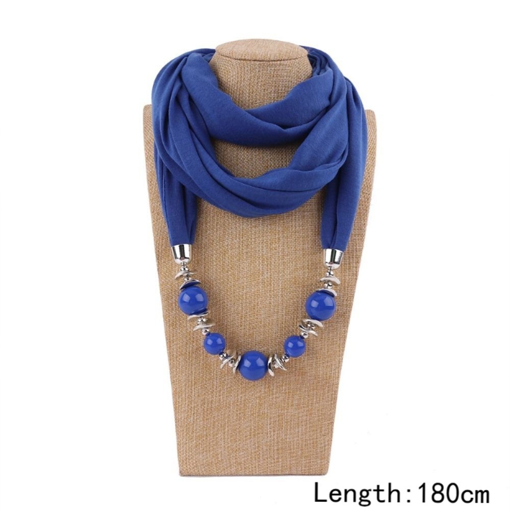 ผ้าพันคอชีฟองแบบมีลูกปัด สไตล์ - Infinity Scarf Knit บทวิจารณ์และราคา